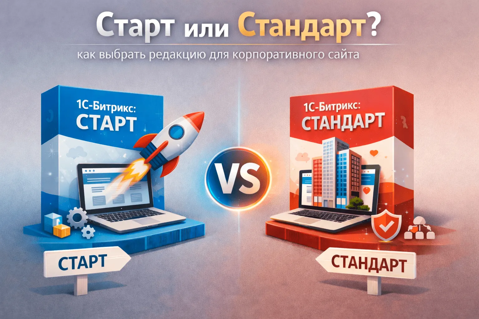 Старт или Стандарт: как выбрать редакцию для корпоративного сайта в Ярославлю